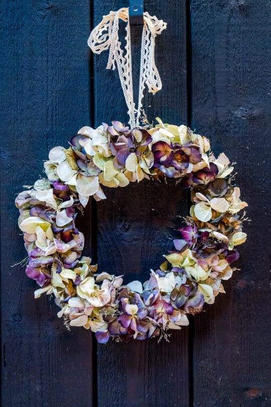 Fario – Couronne en fleurs séchées 20 cm à Valence | Aloès Fleuriste