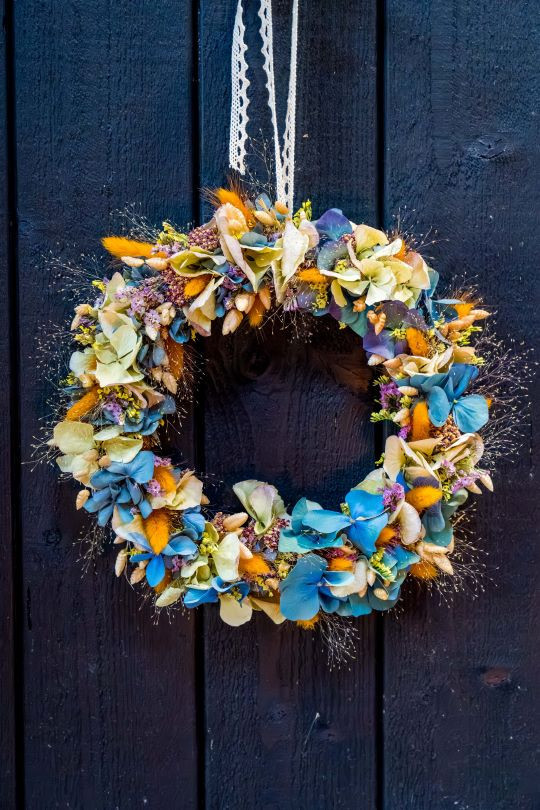 Valentine – Couronne en fleurs séchées 20 cm à Valence | Aloès Fleuriste